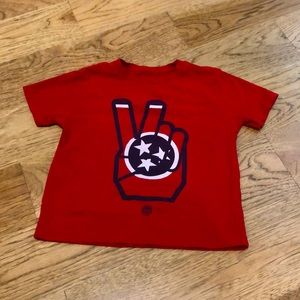 Kids xsmall Tennessee Tri-star Peace tshirt